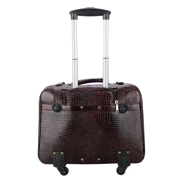 Brown_Croco_4_Wheel_Cabin_Trolley_Bag_for_Men_|_Premium_Leather_Trendy_Design_Trolley_Bag