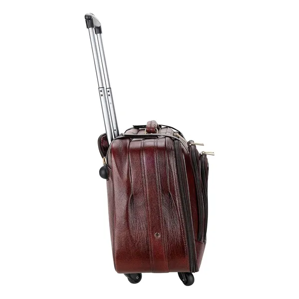 Brown_Plain_4_Wheel_Cabin_Trolley_Bag_for_Men_|_Premium_Leather_Trendy_Design_Trolley_Bag