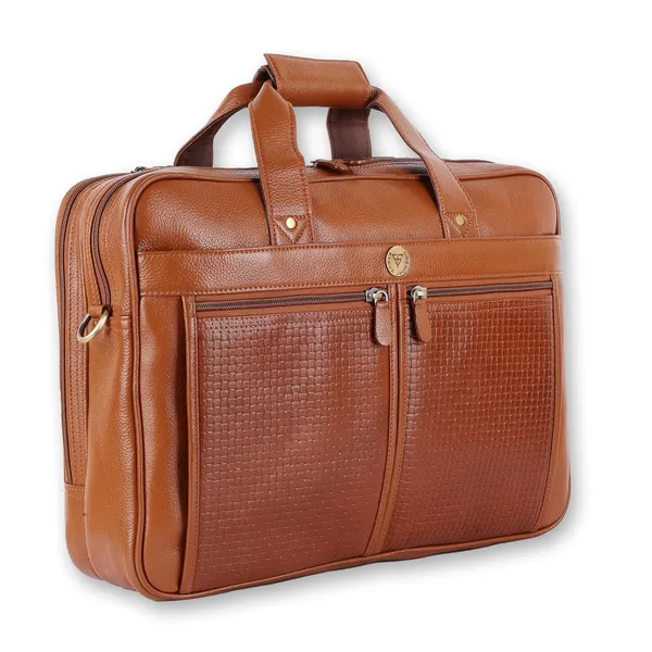 Tan_Laptop_Messenger_Bag_with_Shoulder_Strap_for_Men_|_Premium_Leather_Messenger_Bag_for_Everyday_Use