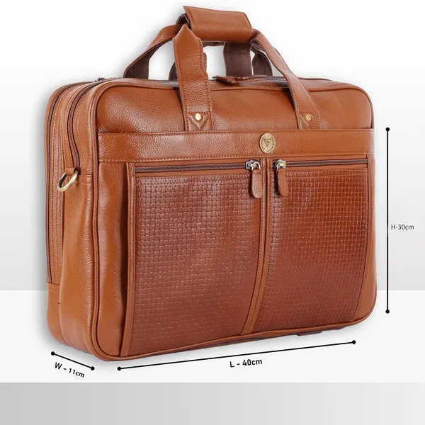 Tan_Laptop_Messenger_Bag_with_Shoulder_Strap_for_Men_|_Premium_Leather_Messenger_Bag_for_Everyday_Use