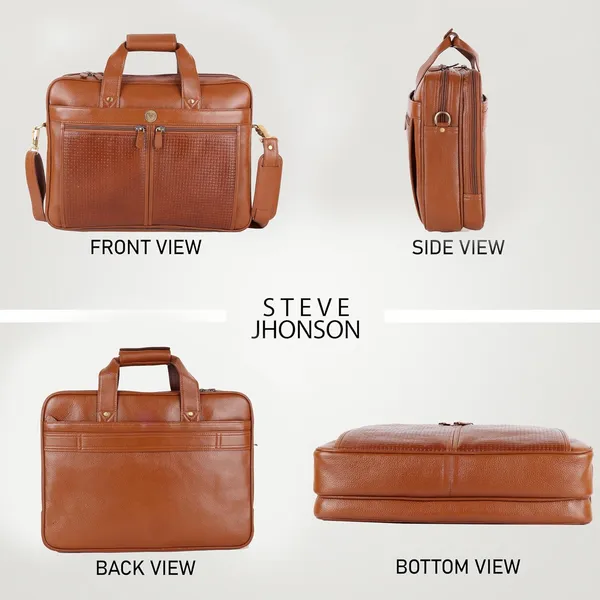 Tan_Laptop_Messenger_Bag_with_Shoulder_Strap_for_Men_|_Premium_Leather_Messenger_Bag_for_Everyday_Use