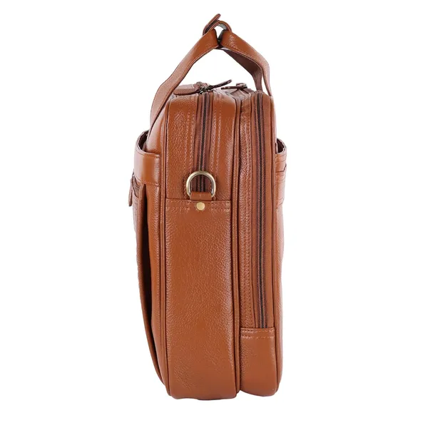 Tan_Laptop_Messenger_Bag_with_Shoulder_Strap_for_Men_|_Premium_Leather_Messenger_Bag_for_Everyday_Use