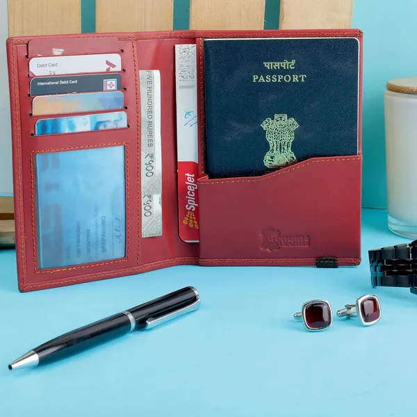 Red_Premium_Leather_Passport_Holder