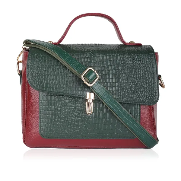 Green_&_Red_Embossed_Sling_Bag_for_Women_|_Premium_Leather_Stylish_Bag_for_Everyday_Use