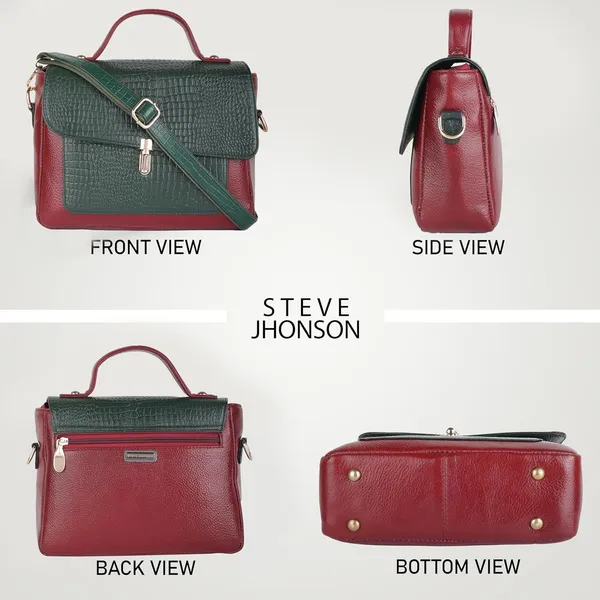 Green_&_Red_Embossed_Sling_Bag_for_Women_|_Premium_Leather_Stylish_Bag_for_Everyday_Use