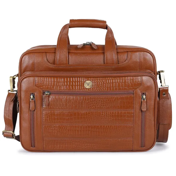 Tan_Laptop_Messenger_Bag_with_Shoulder_Strap_for_Men_|_Premium_Leather_Messenger_Bag_for_Everyday_Use