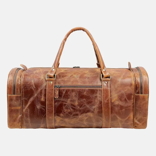Tan_Embossed_Duffel_Bag_for_Men_|_Premium_Leather_Double_Handle_Duffel_Bag