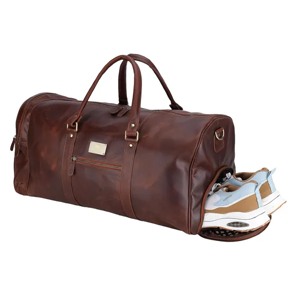 Brown_Embossed_Duffel_Bag_for_Men_|_Premium_Leather_Double_Handle_Duffel_Bag