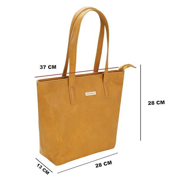 Yellow_Shoulder_Handbag_for_Women_|_Premium_Leather_HandBag_with_Double_Handle