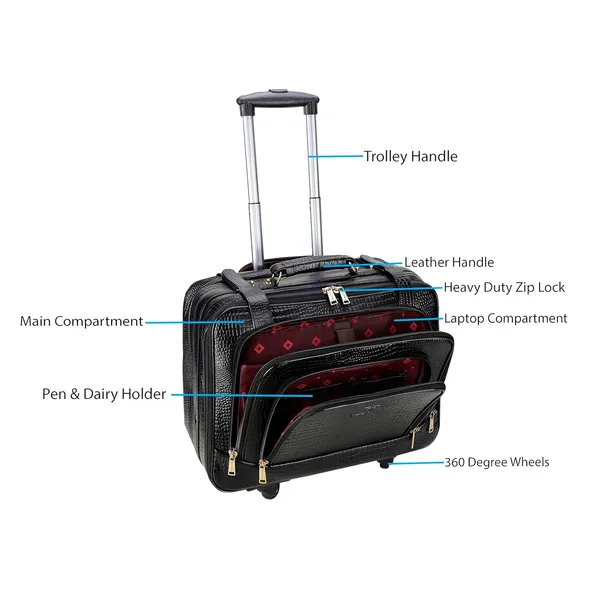 Black_Croco_4_Wheel_Cabin_Trolley_Bag_for_Men_|_Premium_Leather_Trendy_Design_Trolley_Bag