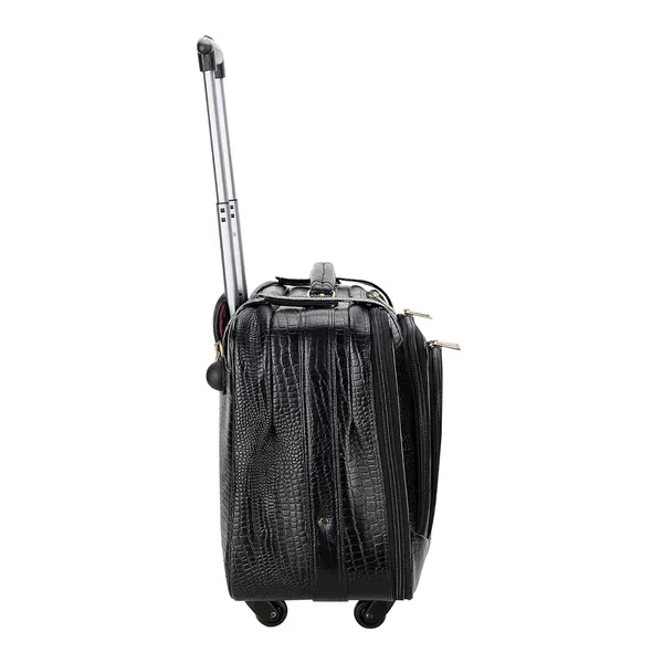 Black_Croco_4_Wheel_Cabin_Trolley_Bag_for_Men_|_Premium_Leather_Trendy_Design_Trolley_Bag