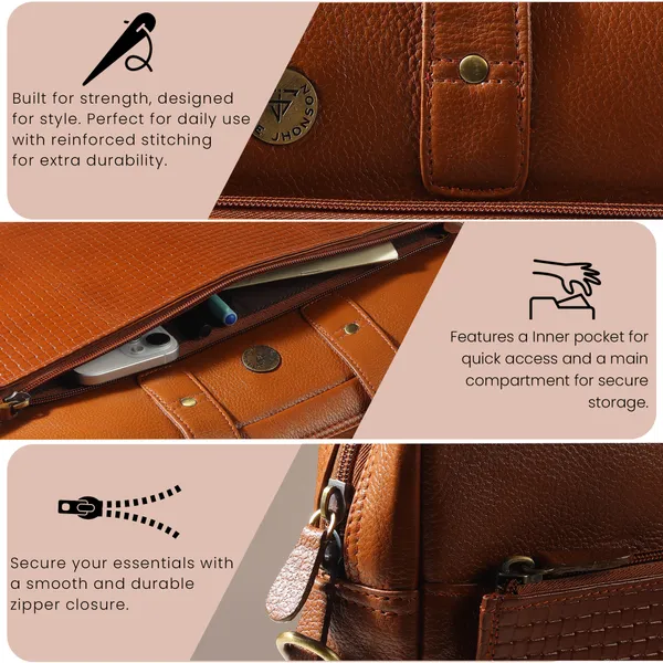 Tan_Laptop_Messenger_Bag_with_Shoulder_Strap_for_Men_|_Premium_Leather_Messenger_Bag_for_Everyday_Use