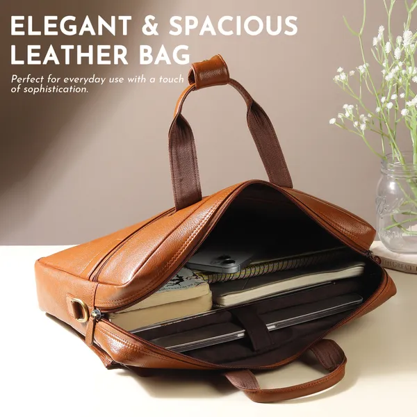Tan_Laptop_Messenger_Bag_with_Shoulder_Strap_for_Men_|_Premium_Leather_Messenger_Bag_for_Everyday_Use