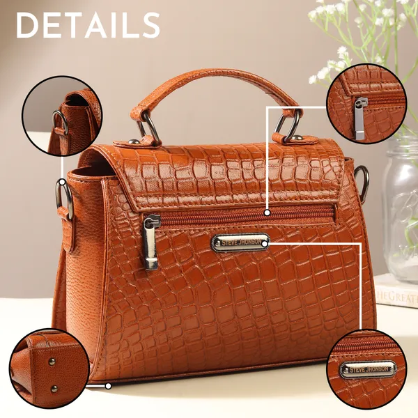 Tan_Embossed_Sling_Bag_for_Women_|_Premium_Leather_Stylish_Bag_for_Everyday_Use