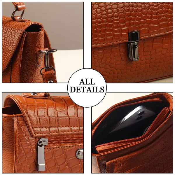 Tan_Embossed_Sling_Bag_for_Women_|_Premium_Leather_Stylish_Bag_for_Everyday_Use