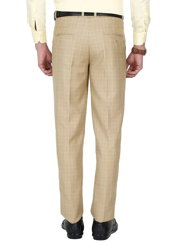 Beige_Regular_Fit_Poly_Blended_Checkered_Formal_Trousers_For_Man