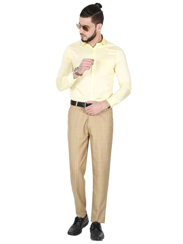 Beige_Regular_Fit_Poly_Blended_Checkered_Formal_Trousers_For_Man