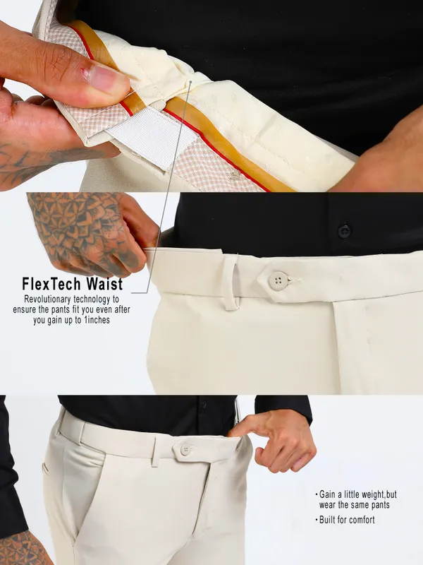 Light_Beige_Expandable_Waist_Regular_Fit_4-Way_Lycra_Stretch_Formal_Trouser