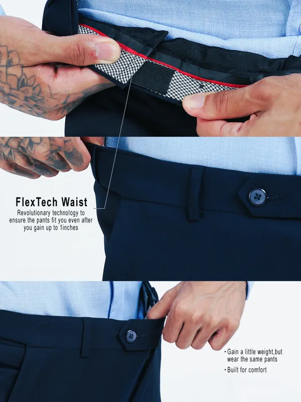 Dark_Blue_Expandable_Waist_Regular_Fit_4-Way_Lycra_Stretch_Formal_Trouser