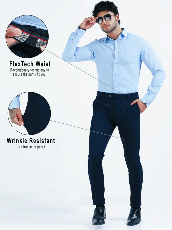 Dark_Blue_Expandable_Waist_Regular_Fit_4-Way_Lycra_Stretch_Formal_Trouser