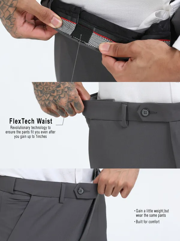 Dark_Grey_Expandable_Waist_Regular_Fit_4-Way_Lycra_Stretch_Formal_Trouser