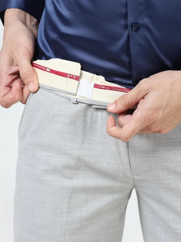 Ash_Grey_Expandable_Waist_Slim_Fit_Stretchable_Formal_Trouser