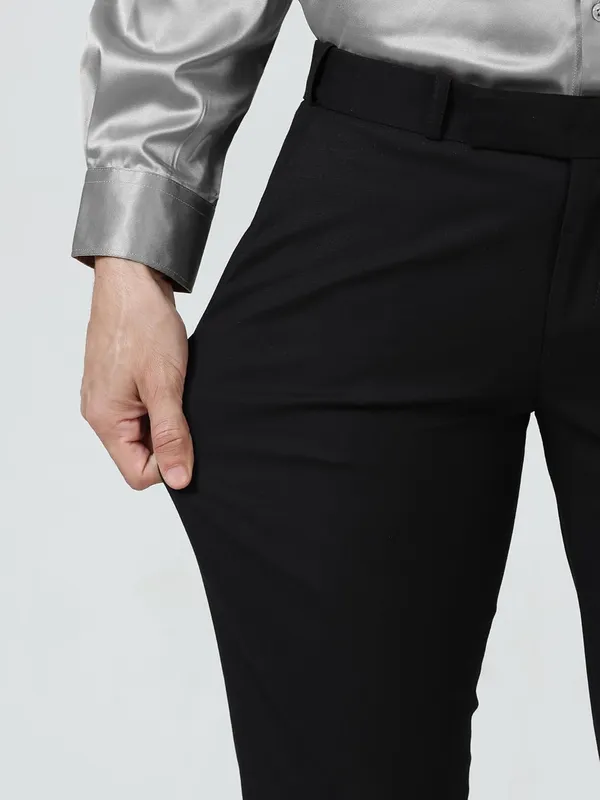 Black_Expandable_Waist_Slim_Fit_Stretchable_Formal_Trouser