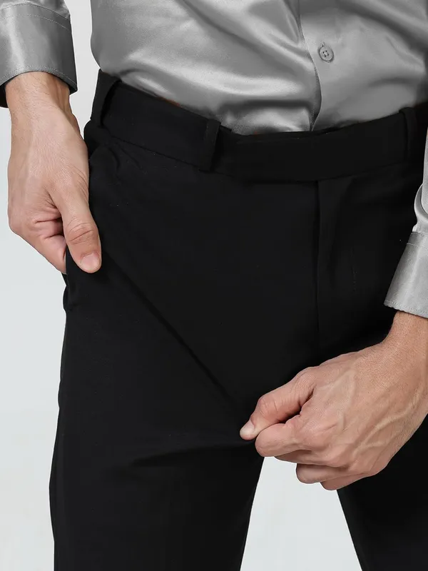 Black_Expandable_Waist_Slim_Fit_Stretchable_Formal_Trouser