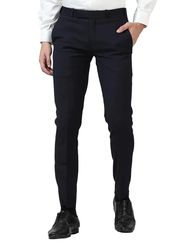 Navy_Blue_Expandable_Waist_Slim_Fit_Stretchable_Formal_Trouser