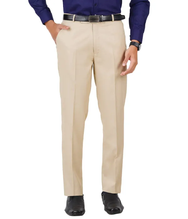 Beige_Wrinkle_Free_Stretchable_Self_Design_Formal_Regular_Fit_Trousers_For_Men