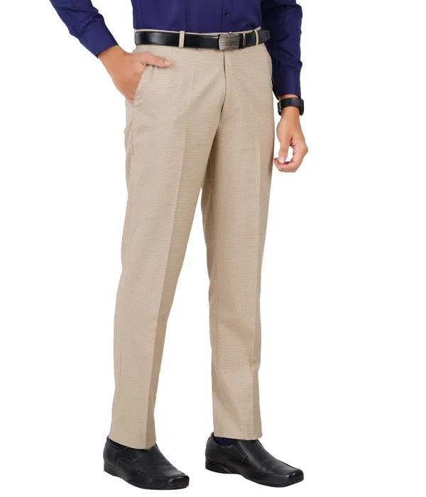 Beige_Checkered_Regular_Fit_Stretchable_Wrinkle_Free_Terry-Rayon_Trousers