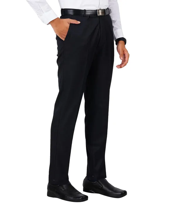 Black_Wrinkle_Free_Polyester_Blended_Stretchable_Self_Design_Formal_Regular_Fit_Trousers_For_Men