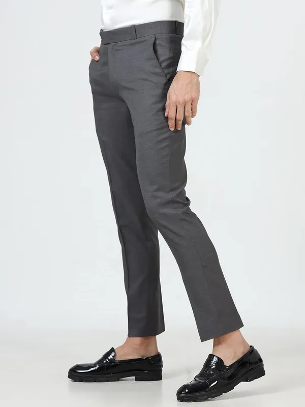 Melange_Grey_Wrinkle_Free_Slim_Fit_Formal_Trousers_For_Men