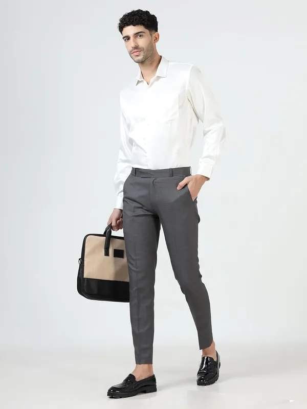 Melange_Grey_Wrinkle_Free_Slim_Fit_Formal_Trousers_For_Men