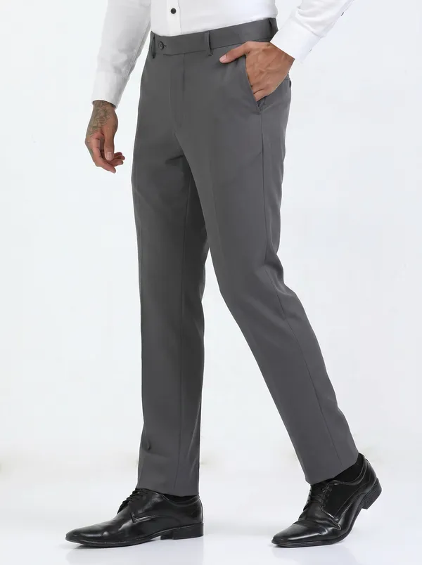 Dark_Grey_Expandable_Waist_Regular_Fit_4-Way_Lycra_Stretch_Formal_Trouser