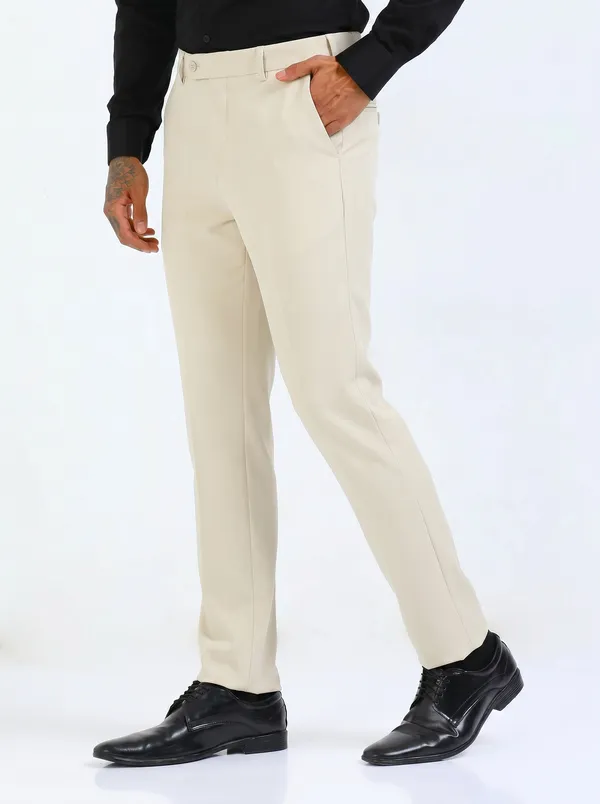 Light_Beige_Expandable_Waist_Regular_Fit_4-Way_Lycra_Stretch_Formal_Trouser