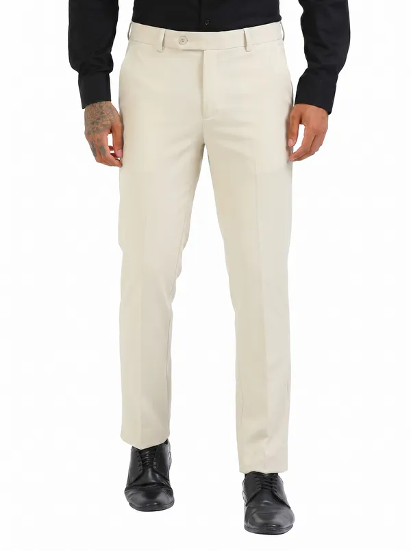 Light_Beige_Expandable_Waist_Regular_Fit_4-Way_Lycra_Stretch_Formal_Trouser