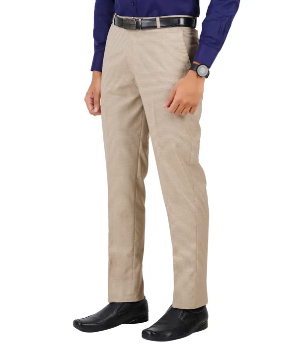Beige_Checkered_Regular_Fit_Stretchable_Wrinkle_Free_Terry-Rayon_Trousers