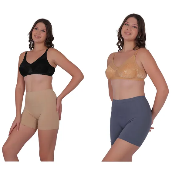 Pack_of_2:_Women's_Shaping_Tummy_Tucker_Boxer_Shapewear_(Beige_&_Grey)