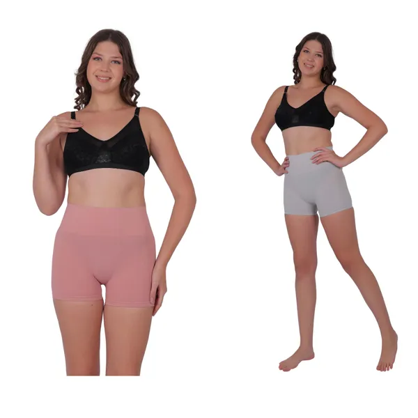 Pack_of_2:_Women's_PIA_Shaping_Boxers,_Peach_&_Grey