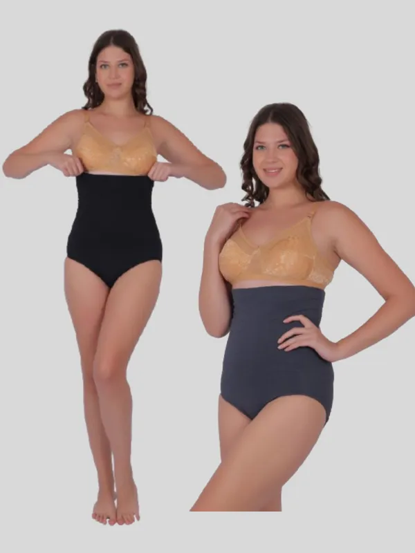 Pack_of_2:_PIA_Trends_High_Waist_Shaping_Briefs_(Black_&_Grey)