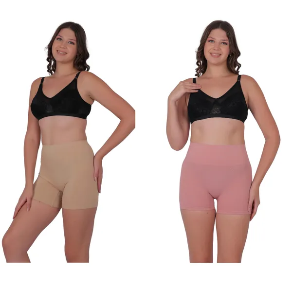 Pack_of_2:_Women's_PIA_Shaping_Boxers,_Beige_&_Peach