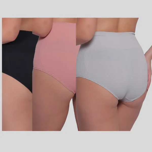 PIA_3-Pack:_Women's_Shaping_Tummy_Tucker_Boxer_Brief_s_(Peach,Grey,_Black)
