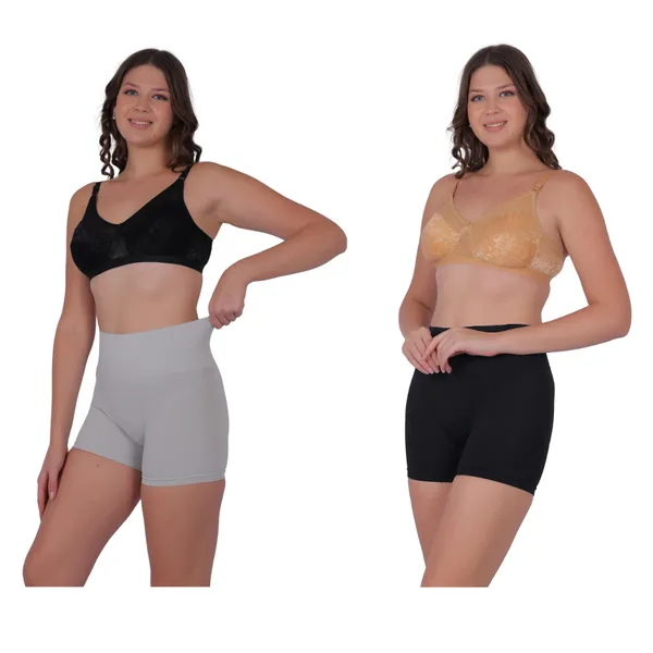 Pack_of_2:_Women's_PIA_Shaping_Boxers,_Grey_&_Black