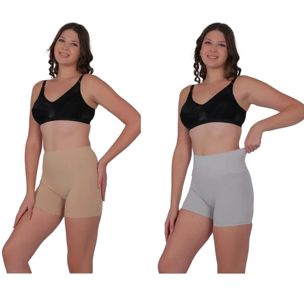Pack_of_2:_Women's_PIA_Shaping_Boxers,_Beige_&_Grey