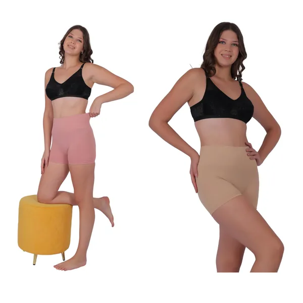 Pack_of_2:_Women's_PIA_Shaping_Boxers,_Peach_&_Beige