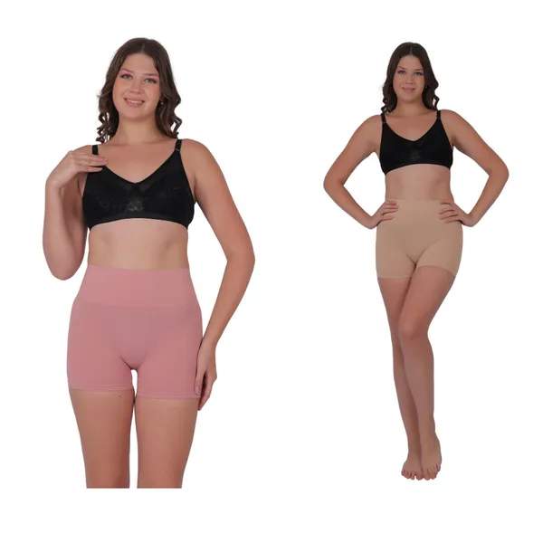 Pack_of_2:_Women's_PIA_Shaping_Boxers,_Peach_&_Beige