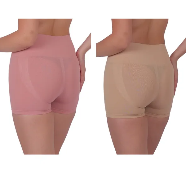 Pack_of_2:_Women's_PIA_Shaping_Boxers,_Peach_&_Beige