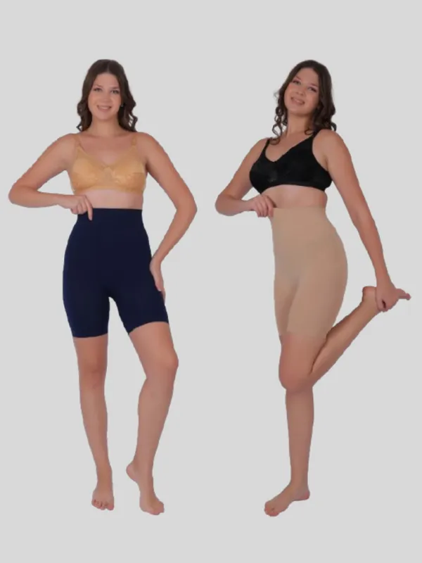 Pack_of_2:_PIA_Trends_4-in-1_High_Waist_Shaping_Boxer__(Beige_&_Navy_Blue)