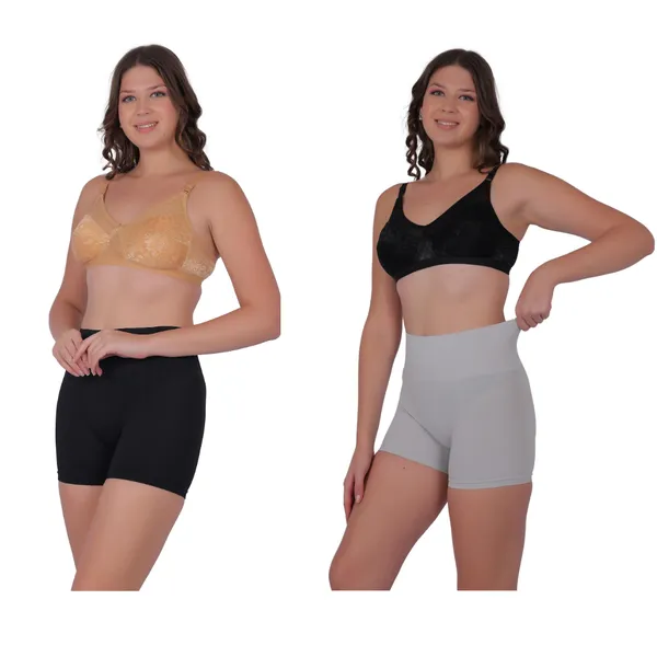 Pack_of_2:_Women's_PIA_Shaping_Boxers,_Black_&_Grey